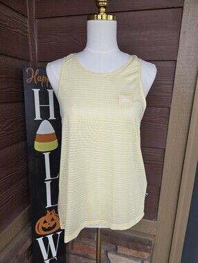 Picture Organic Clothing Pale Yellow Mesh Scoopneck Tank – Size Small